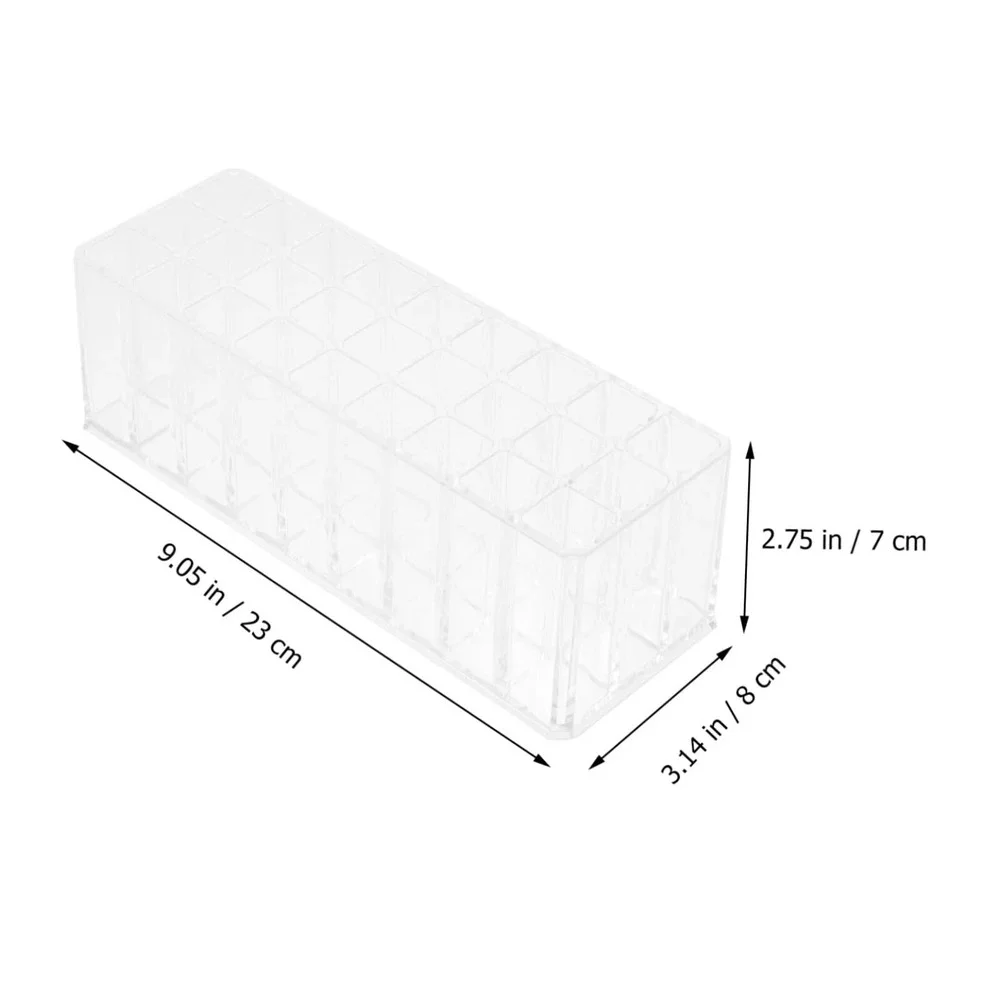 Acrylic Makeup‎ Organizer 24 Lipstick Holder Cosmetic Store Vanity Display Stand